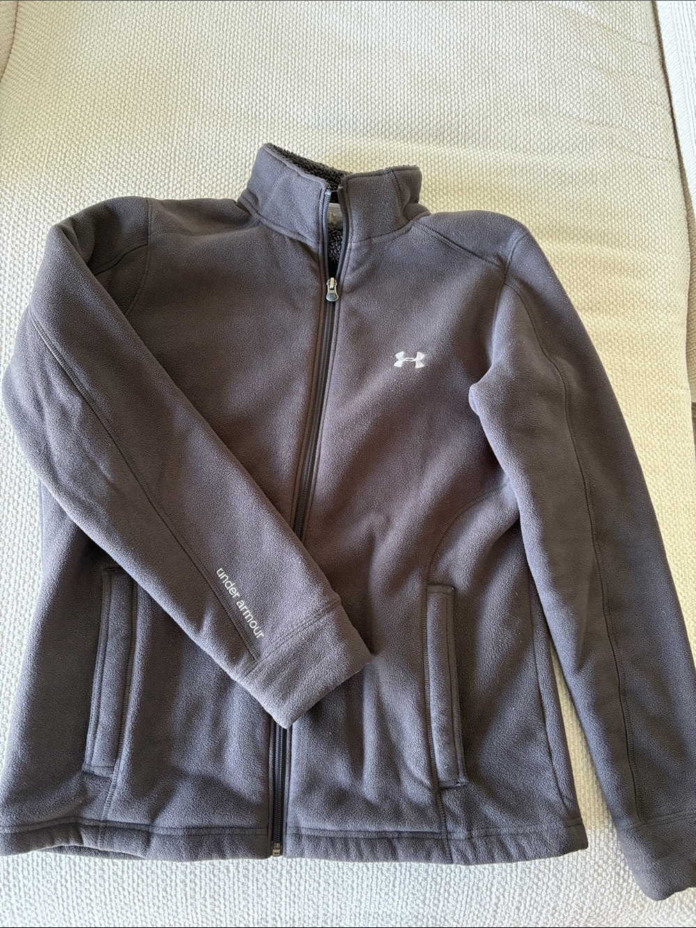 Under Armour Charcoal Full-Zip Fleece Jacket
